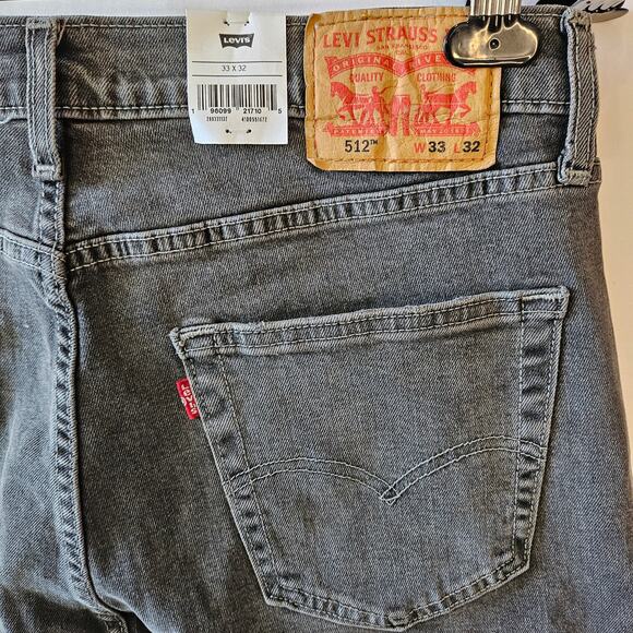 Levi's [Read] 512 Slim Taper Black Distressed Paint Splatter Stretch 33x32(30.5) - Picture 7 of 10